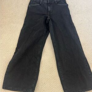 Levis Black Wide-Leg Jeans
